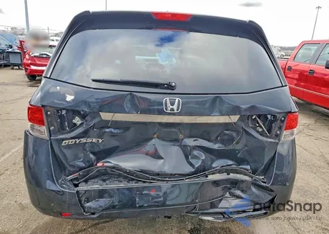 2014 Honda Odyssey Exl from USA, damaged, VIN 5FNRL5H63EB058164